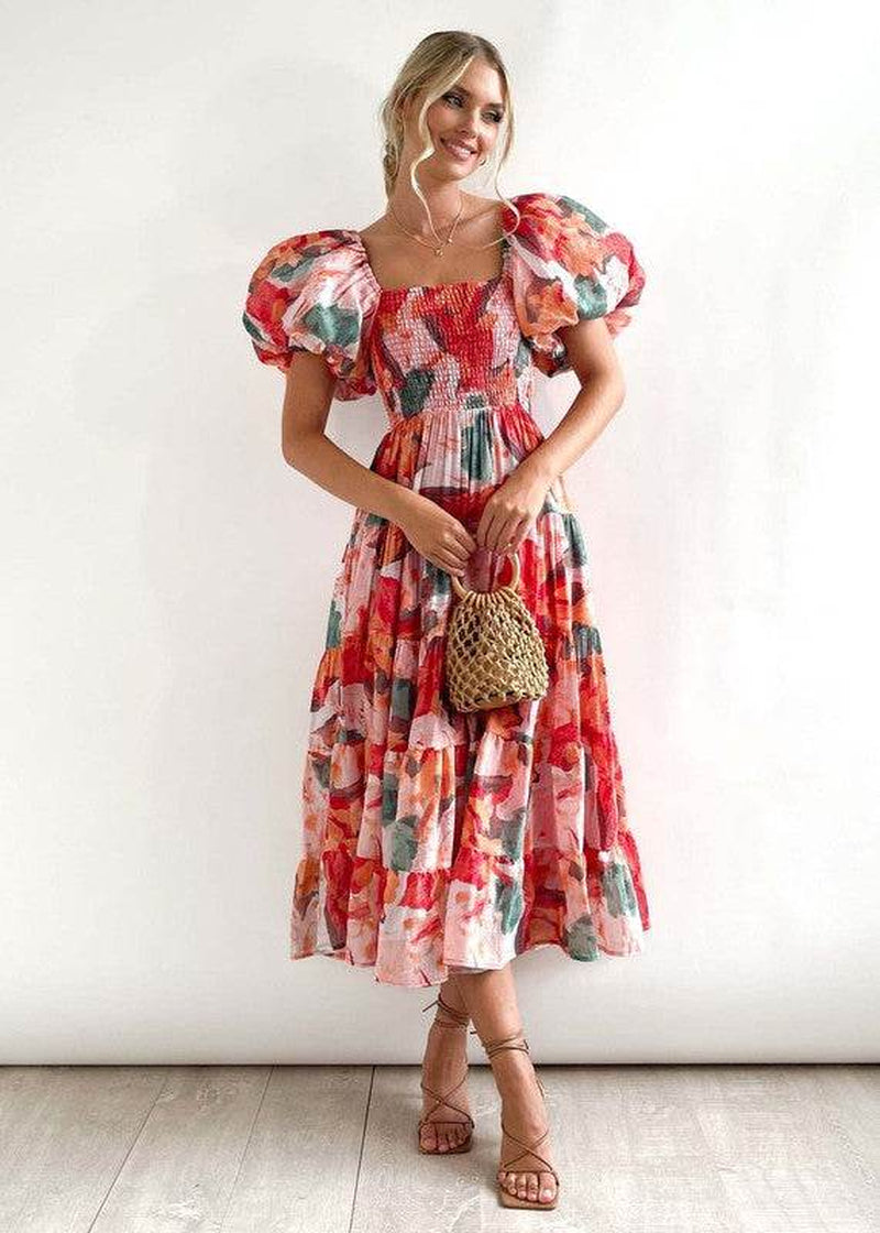 Women Dress off Shoulder - Elegant High Waist Maxi for Any Occasion