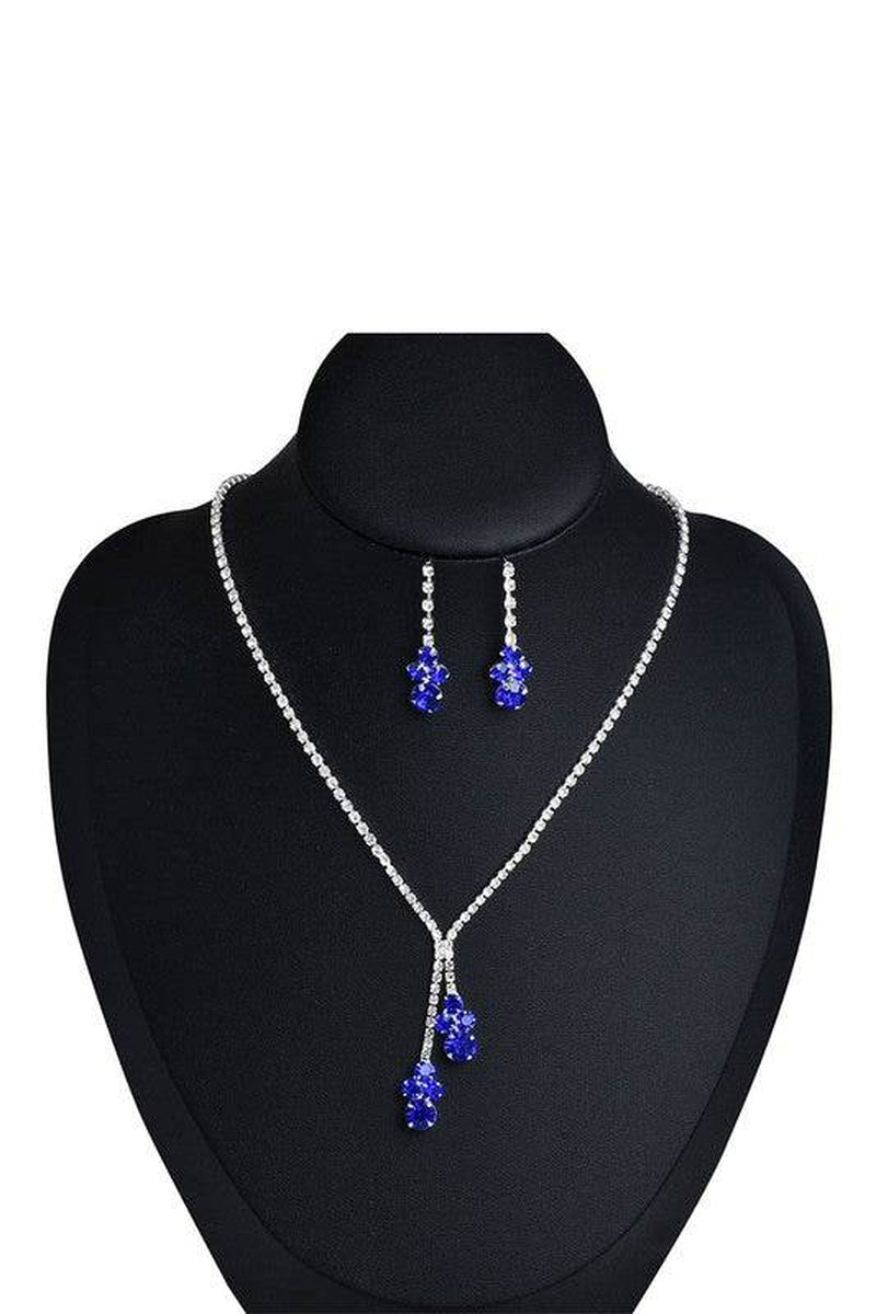 Rhinestone Necklace - Elegant Bridal, Prom & Special Event Jewelry Set