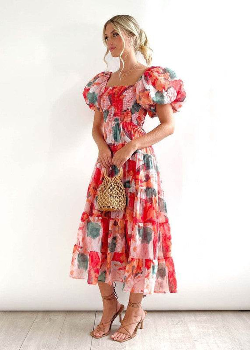 Women Dress off Shoulder - Elegant High Waist Maxi for Any Occasion