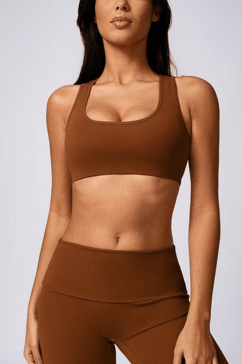 Back Running Sport Bras-Soft, Quick Drying Yoga Tight for Active Women
