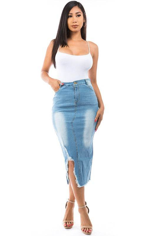 Stylish Denim Maxi Skirts - Effortless Elegance & Ultimate Comfort