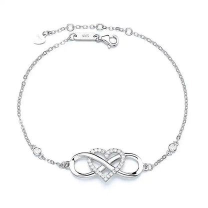 Eternal Love Heart Bracelet - Timeless Silver Jewelry for Any Occasion